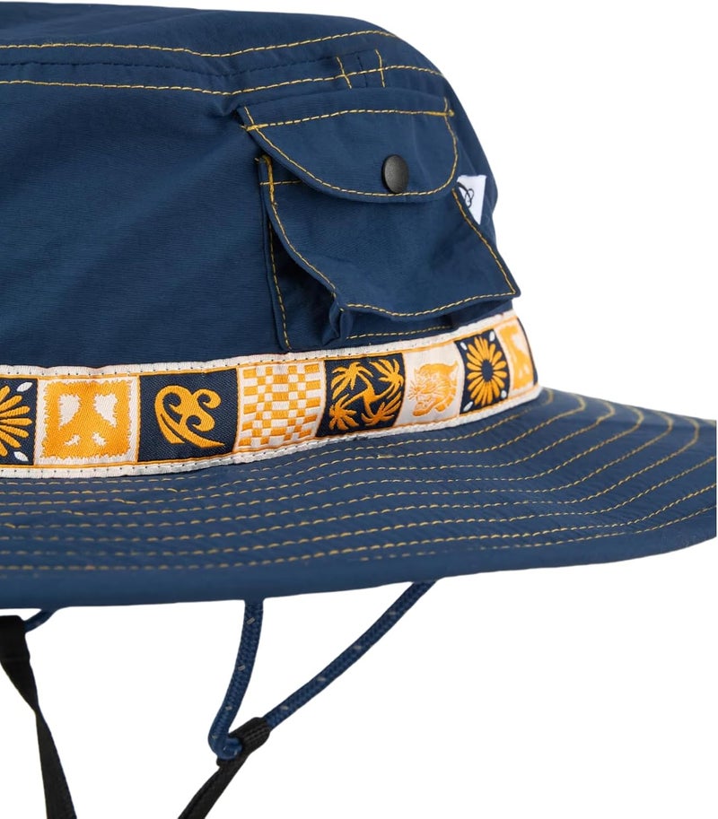 YWYLL Color-Blocked Fisherman Style Sun Hat for Outdoor Camping, Surfing & Vacations - Wide Brim, UV Protective, Anti-Slip - Image 2